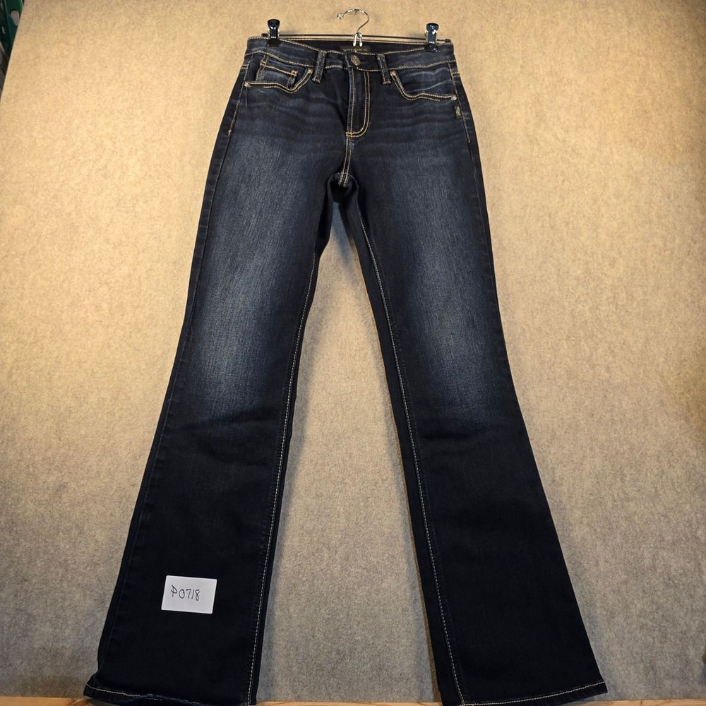 Silver Jeans Co Womens Dark Wash Bootcut Denim Jeans Indigo Blue Size 28x29